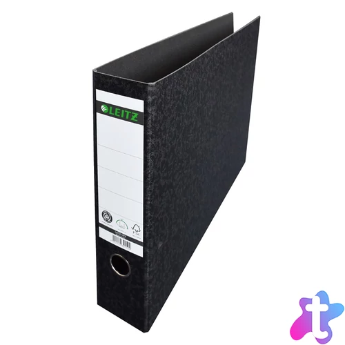 Iratrendező A3, 7,7cm, karton újrahasznosított Leitz 180° fekete