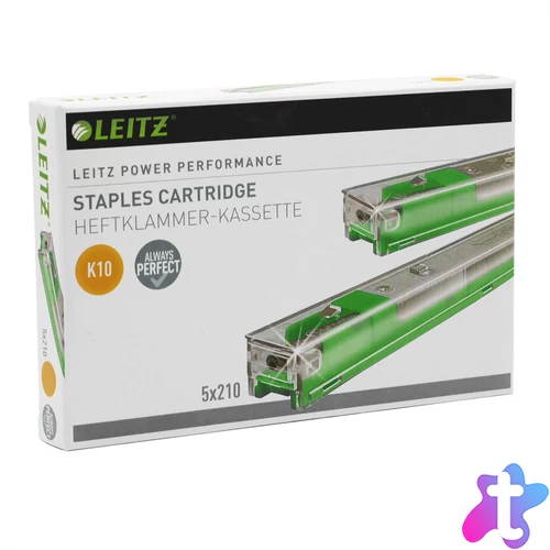 Tűzőkapocs patron K10 (zöld) Leitz