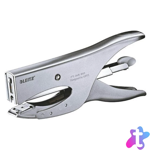 Tűzőgép, 40lap 24/6 és 24/8 hátultöltős 5549 Leitz ezüst