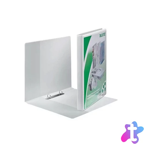 Gyűrűskönyv panorámás A4, Maxi 3cm, 2 gyűrű, O alakú, PP Leitz fehér