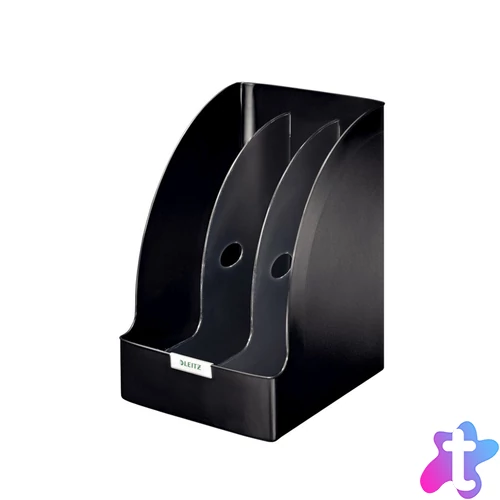 Iratpapucs 20,5cm, műanyag, elválasztókkal Leitz Plus Jumbo fekete