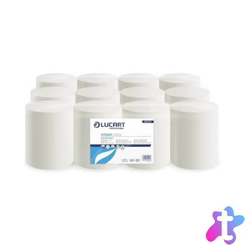 Kéztörlő 1 rétegű duda nélküli átmérő: 13 cm 110 m 12 tekercs/karton Strong 1.13 CL Lucart _861098 fehér