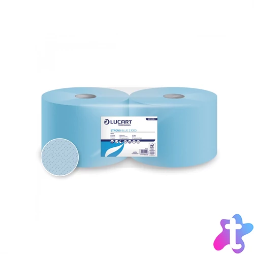 Ipari törlő 2 rétegű tekercses átmérő: 28 cm 1000 lap/tekercs 2 tekercs/karton Strong Blue 2.1000 Lucart_851326J kék