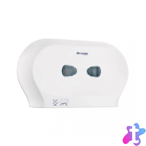 Adagoló kistekercses toalettpapírhoz műanyag fehér Twin Mini Jumbo Lucart_892377