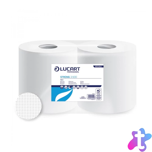 Ipari törlő 3 rétegű tekercses átmérő: 25 cm 500 lap/tekercs 2 tekercs/karton Strong 3.500 Lucart_851318J fehér