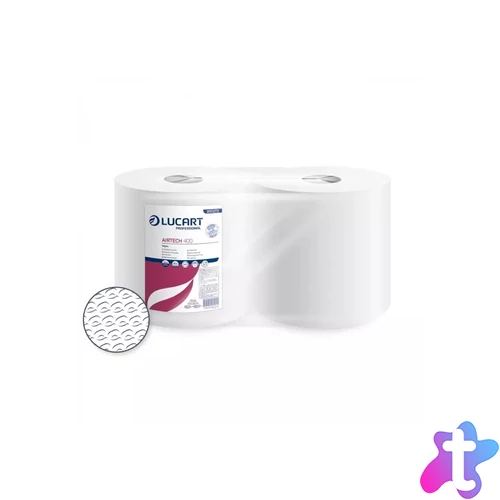 Ipari törlő 2 rétegű tekercses átmérő: 24 cm 100 % cellulóz 400 lap/tek 2 tekercs/karton Lucart Texicell 400_851270