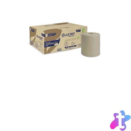 Kéztörlő 2 rétegű tekercses átmérő: 19 cm 155 m 6 tekercs/karton EcoNatural 155 ID Lucart_861170 barna