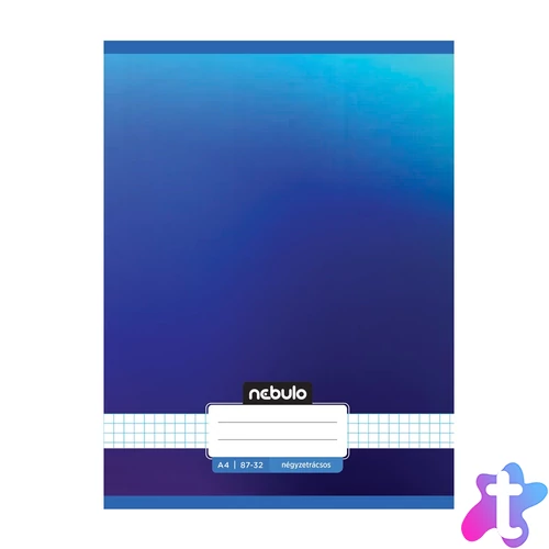 Füzet, A4, kockás, 87-32, Monochrome és Gradient minták II., 12 db/csomag Nebulo