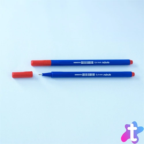 Rostirón, tűfilc 0,4mm, háromszög test Nebulo 722-B, piros