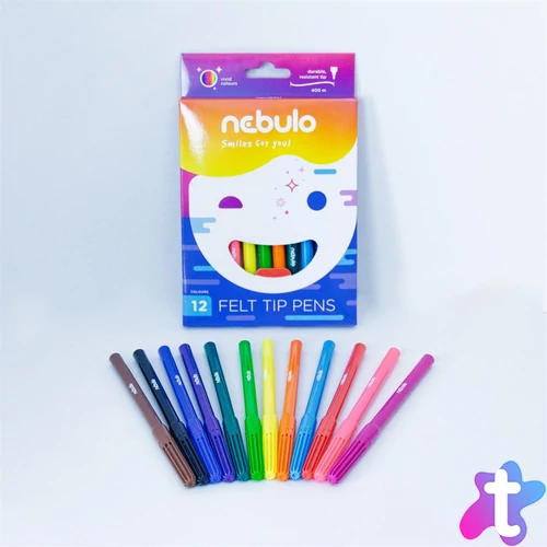 Rostírón filctoll vízbázisú Nebulo 12 klf. Szín