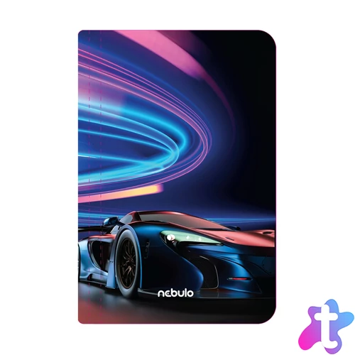 Gumis mappa, A4, Neon autó, Nebulo