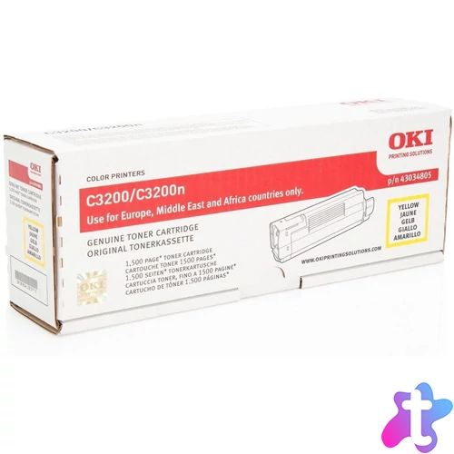 Oki C3200 toner yellow ORIGINAL leértékelt