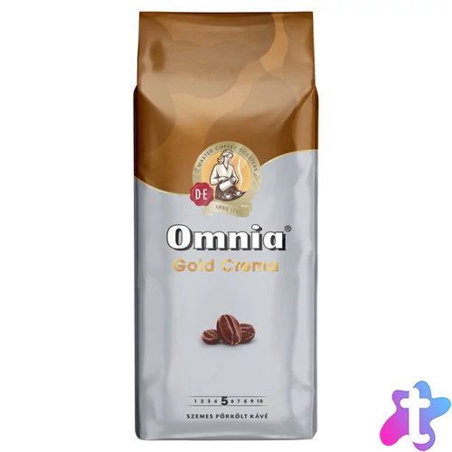 Kávé szemes, 1000g, Douwe Egberts Omnia gold Crema