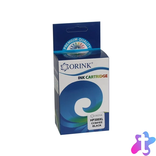 Utángyártott Hp 300XL/CC641EE tintapatron black ORINK