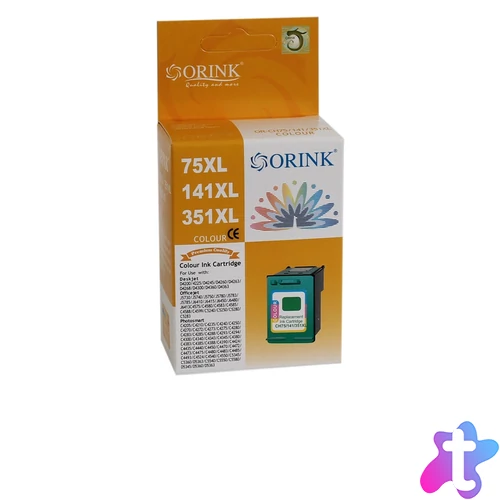 Utángyártott Hp 351XL/CB338EE tintapatron color ORINK