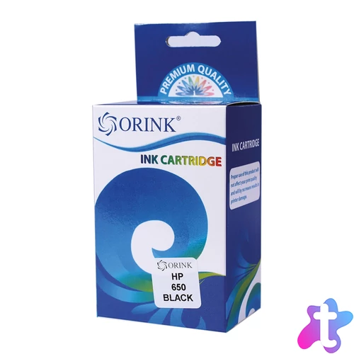 Utángyártott Hp 650/CZ101AE tintapatron black ORINK