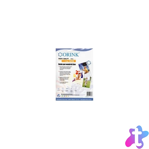Fotópapír Pp A4, E 180g. 20lap fényes Orink (P610180E20)