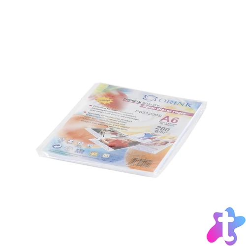Fotópapír Pp A6, S 200g. 20lap fényes Orink (P631200S20)