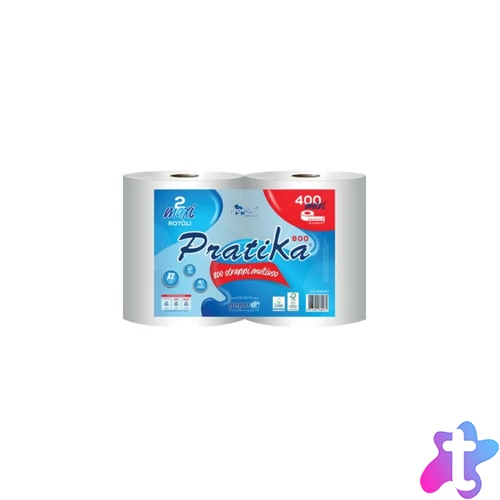 Ipari törlő 2 rétegű tekercses átmérő: 25,5 cm 800 lap/200 m/tekercs 2 tekercs/karton Paperdi Pratika 800_BI8S800