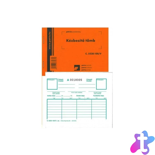 Kézbesítő tömb 50x3lapos 5230-100 Pátria