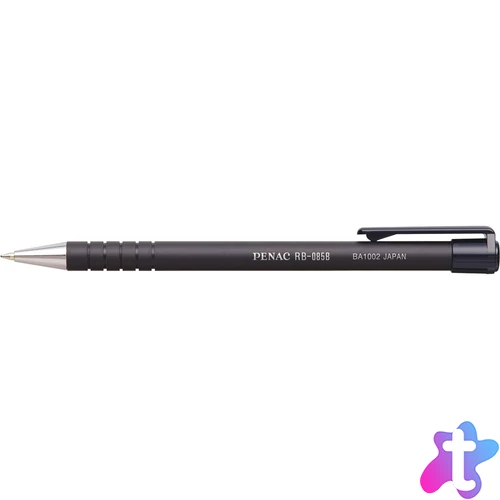 Golyóstoll 0,7mm, fekete test Penac RB085B, írásszín fekete