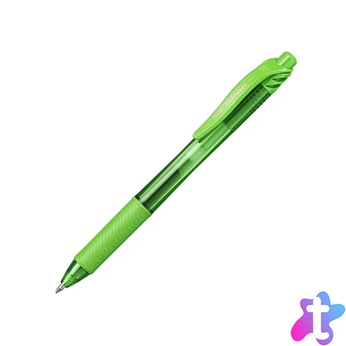 Rollertoll zselés golyóátmérő 0,7 mm, Pentel EnerGelX BL107-KX, írásszín világoszöld