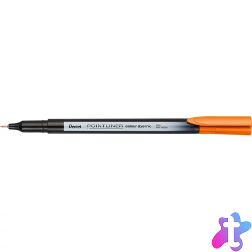 Rostirón, tűfilc 0,4mm, Pentel Pointliner narancssárga