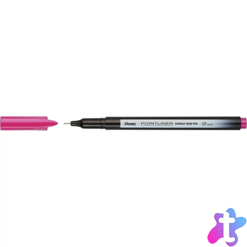 Rostirón, tűfilc 0,4mm, Pentel Pointliner rózsaszín