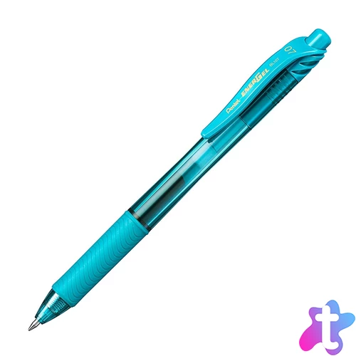 Rollertoll zselés golyóátmérő 0,7 mm, Pentel EnerGelX BL107-S3X, írásszín türkiz