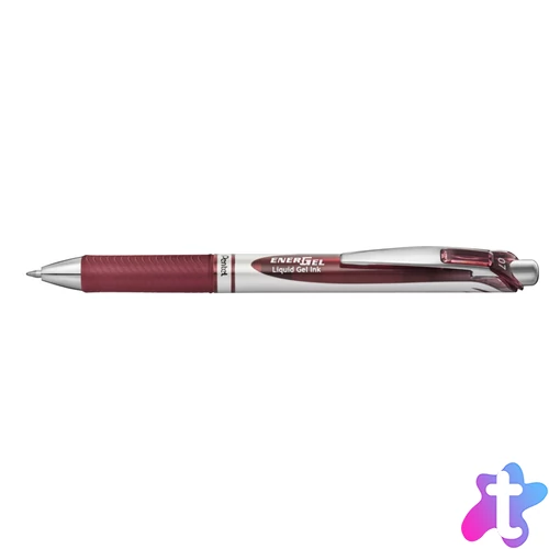 Rollertoll zselés 0.7mm, Pentel EnerGel BL77-BGX, írásszín bordó