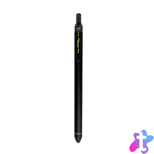 Golyóstoll nyomógombos 0,35mm, dokument toll BLP437 EnerGel Pentel, írásszín fekete