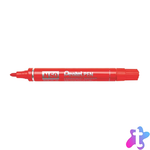 Alkoholos marker fém testű 4,3mm kerek hegyű N50-BE Pentel Extreme piros