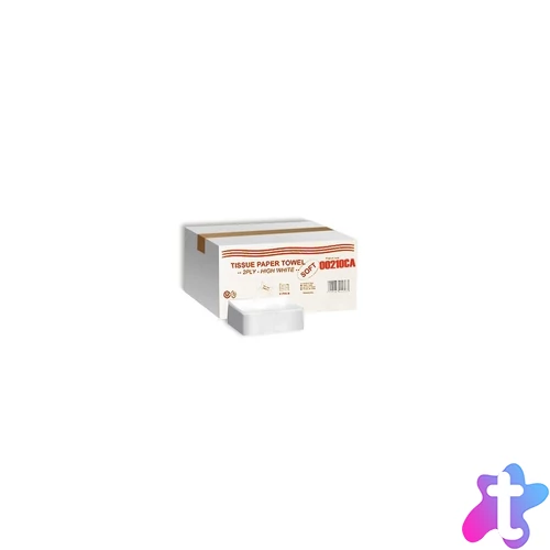 Kéztörlő 2 rétegű V hajtogatású 100% cellulóz 150 lap/csomag 20 csomag/karton_00210CA_hófehér