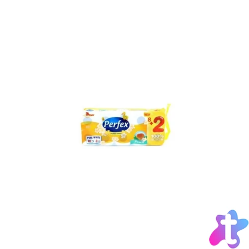 Toalettpapír 3 rétegű kistekercses 150 lap/tekercs 8+2 tekercs/csomag Boni Perfex DeLuxe barackos