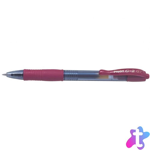 Zseléstoll 0,7mm, nyomógombos Pilot G-2, írásszín piros
