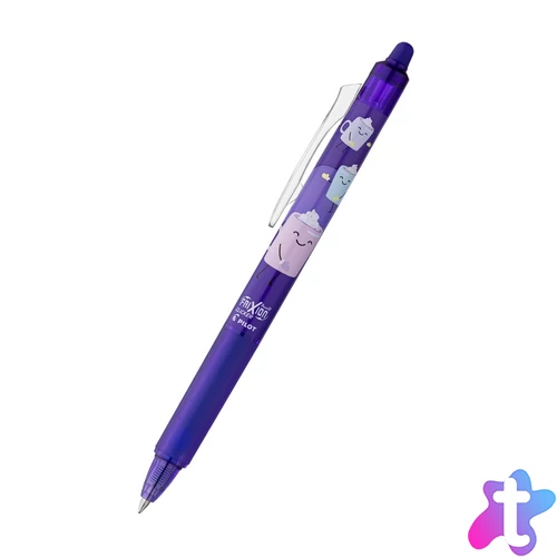 Rollertoll 0,7mm, törölhető Pilot Frixion Clicker Fancy Violet, írásszín kék