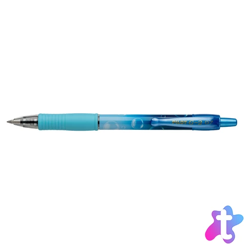 Zseléstoll 0,7mm, nyomógombos Pilot G-2 Bubble kék test, írásszín kék