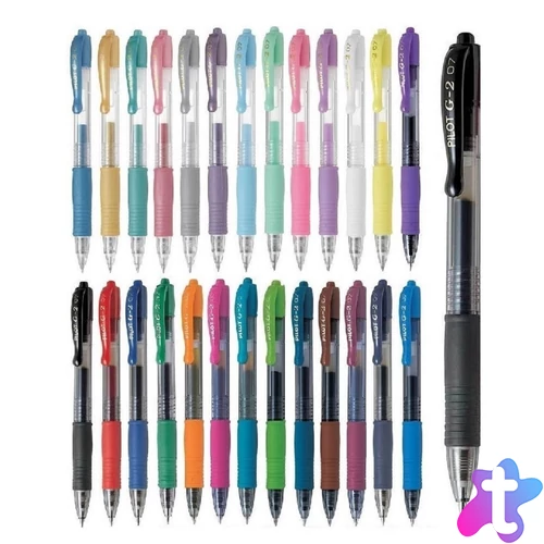 Zseléstoll 0,5mm, nyomógombos Pilot G-2, írásszín piros