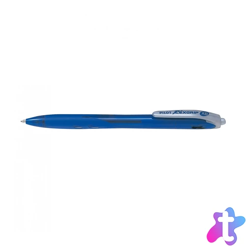 Golyóstoll 0,7mm, nyomógombos Rexgrip Fine Pilot, írásszín kék
