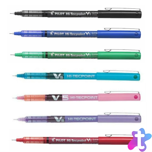 Rollertoll 0,3mm, kupakos tűhegyű V5 HI-Tecpoint Pilot, írásszín rózsa