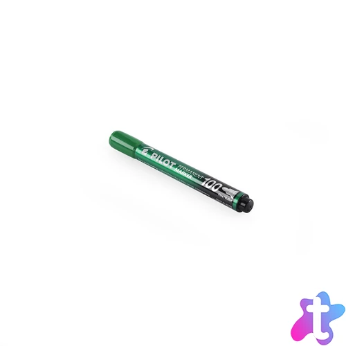 Alkoholos marker 1mm, kerek hegyű,   Pilot 100 zöld