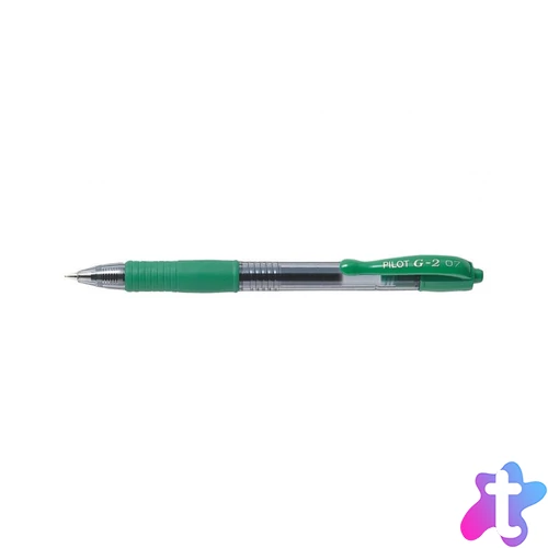 Zseléstoll 0,7mm, nyomógombos Pilot G-2, írásszín zöld