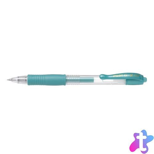 Zseléstoll 0,7mm, nyomógombos Pilot G-2, írásszín metálzöld