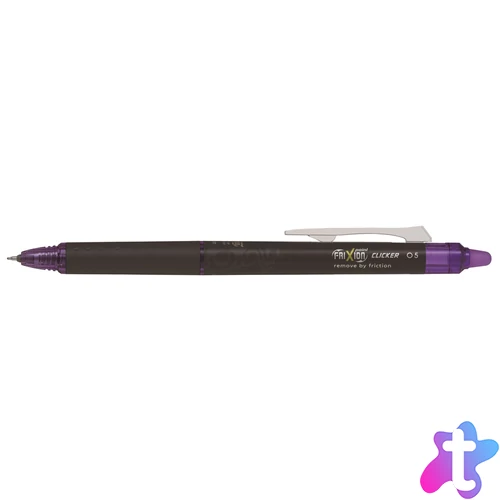 Rollertoll 0,5mm, tűhegyű törölhető nyomógombos Pilot Frixion Clicker Point, írásszín lila