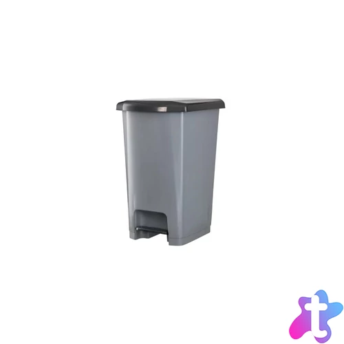 Szemetes kuka pedálos műanyag 25 literes SLIM antracit UP401-245