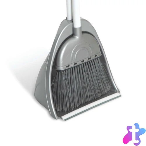 Szemetes lapát műanyag álló + partvis UP752