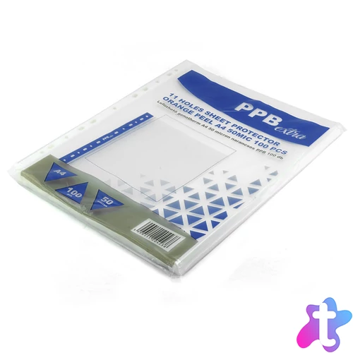 Genotherm lefűzhető, A4, 50 micron narancsos PPB Extra 100 db/csomag,