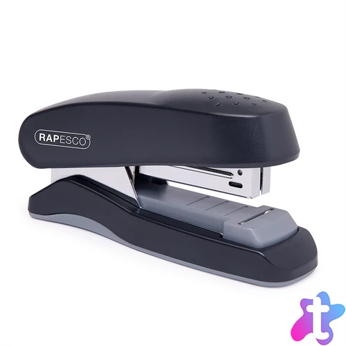 Tűzőgép 25lap 24/6, 26/6lapos tűzés, Rapesco Flat Clinch 1064 fekete