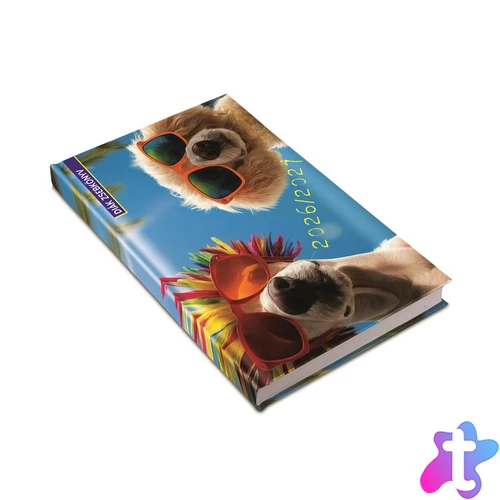 Diák zsebkönyv 125mmx205mm, fehér lapokkal 2026/2027 summer Realsystem