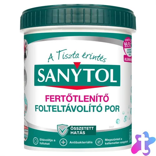 Fertőtlenítő mosószeradalék por 450 g Sanytol
